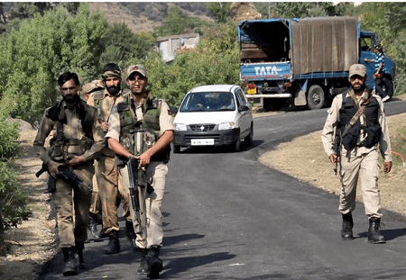 Kashmir encounter: 2 Civilians killed, 2 Army jawans martyred, four terrorists trapped