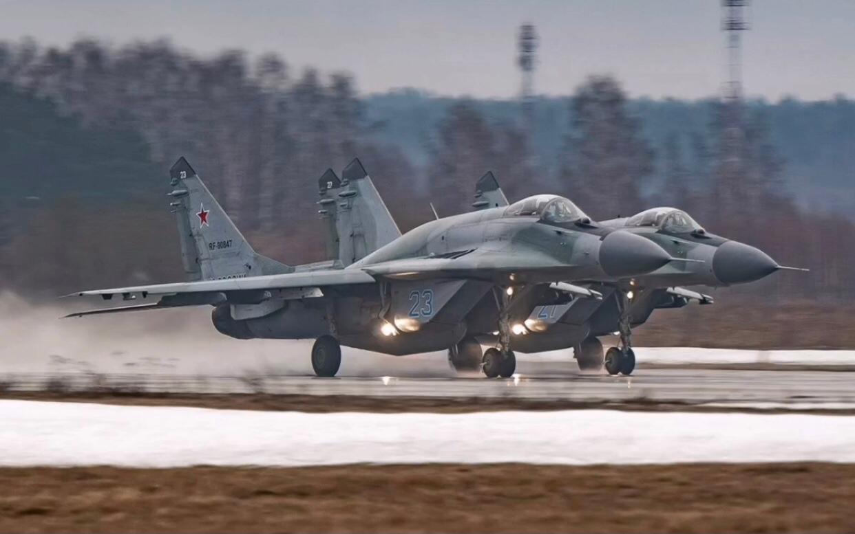 Gifted By Poland, Two MiG-29 Fighter Jets Of Ukrainian Air Force ...