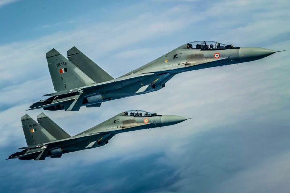 Aviones Su-30 MKI de la Fuerza Aérea India