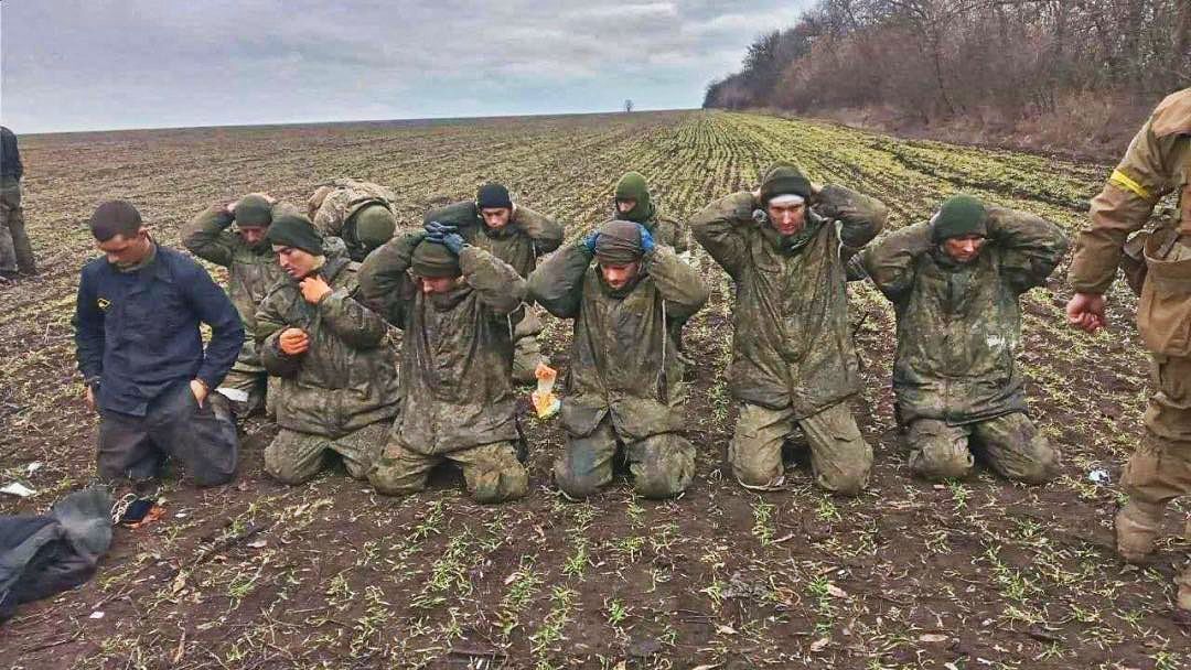 Russian soldiers surrender