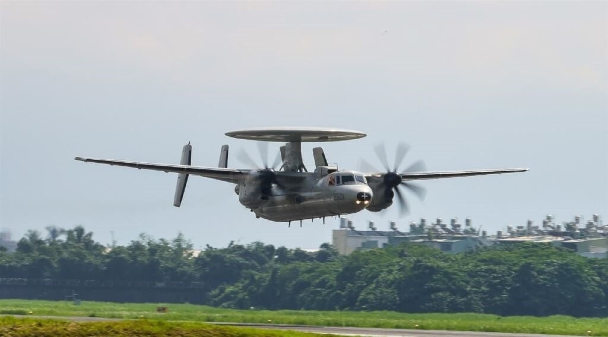 An E-2K Hawkeye airborne early warning aircraft Taiwan