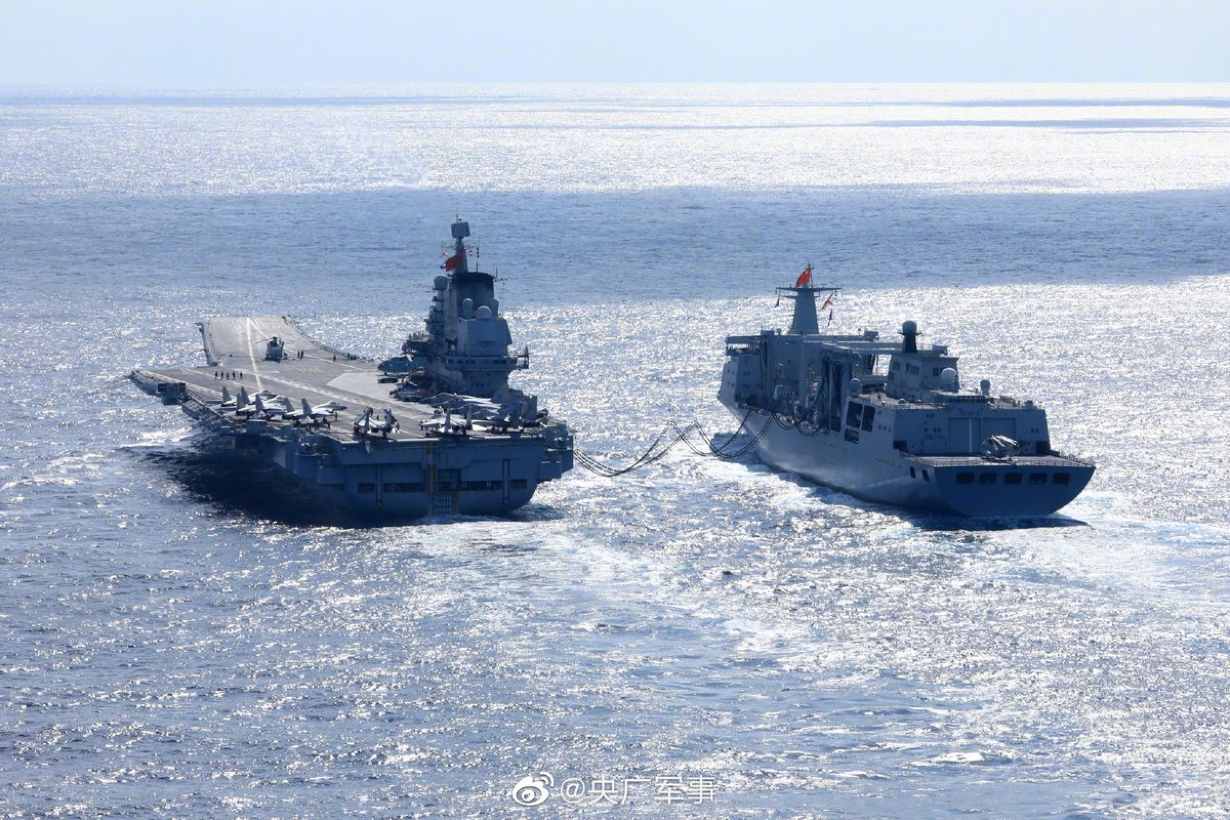 Liaoning Carrier Battle Group in West Pacific waters