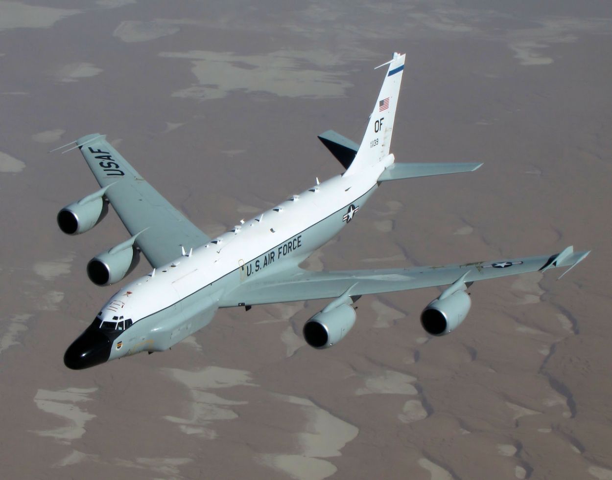 US Air Force's RC-135W spy plane