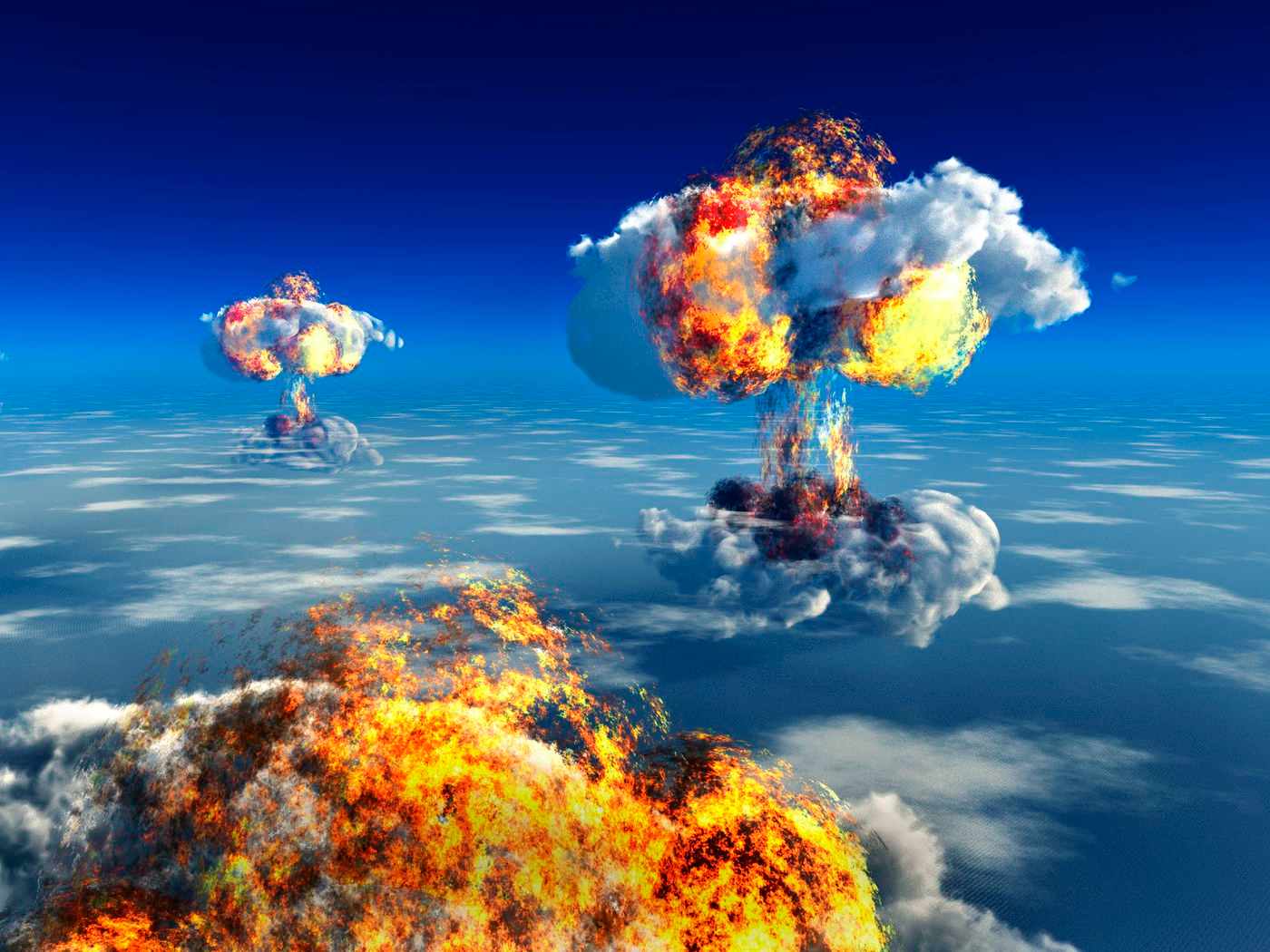 Atomic Explosion in the City | Apocalypse Landscape