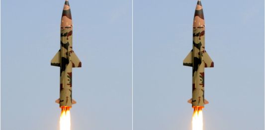 Prithvi 2 missile India