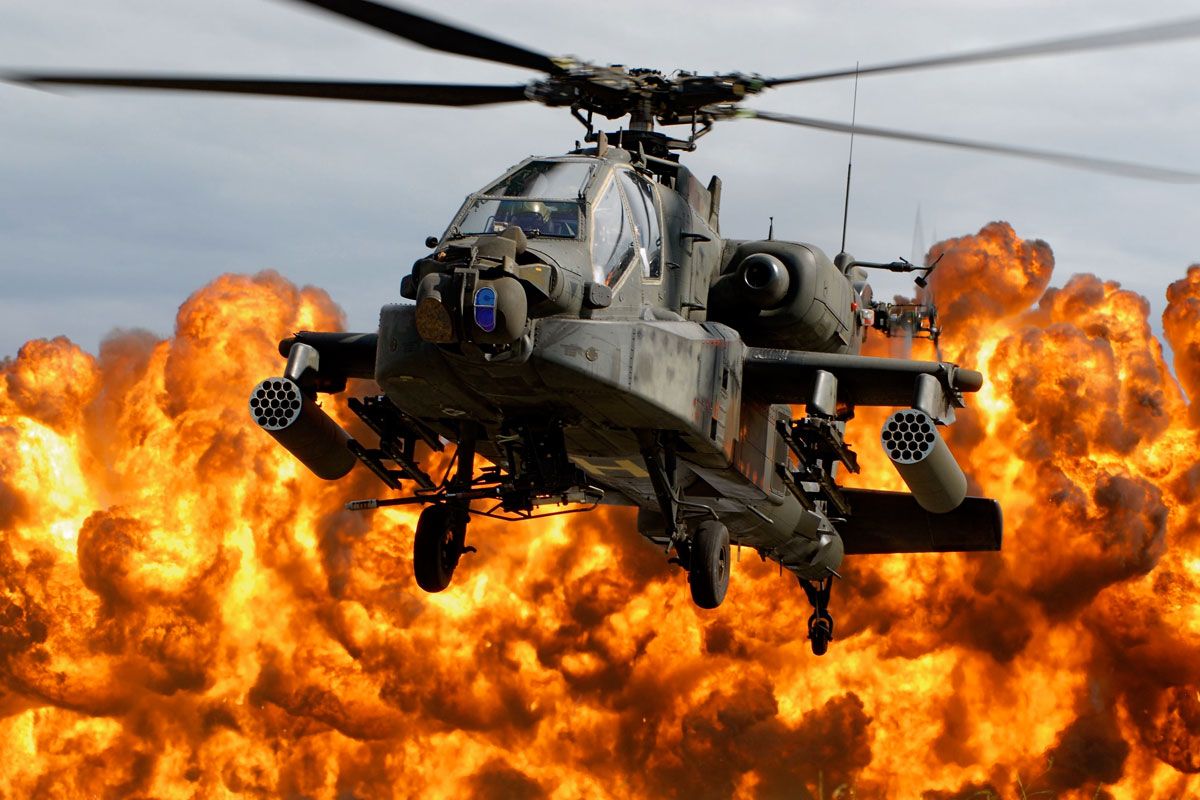 US Army Apache helicopter