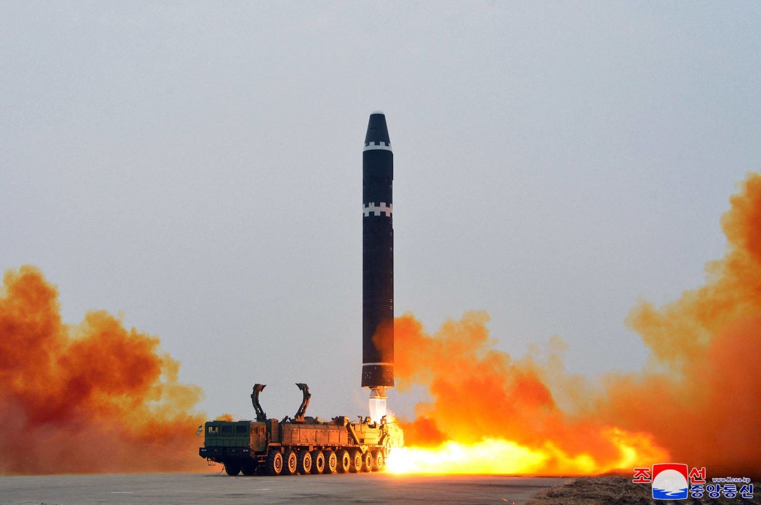 North Korean Hwasong-15 intercontinental ballistic missile