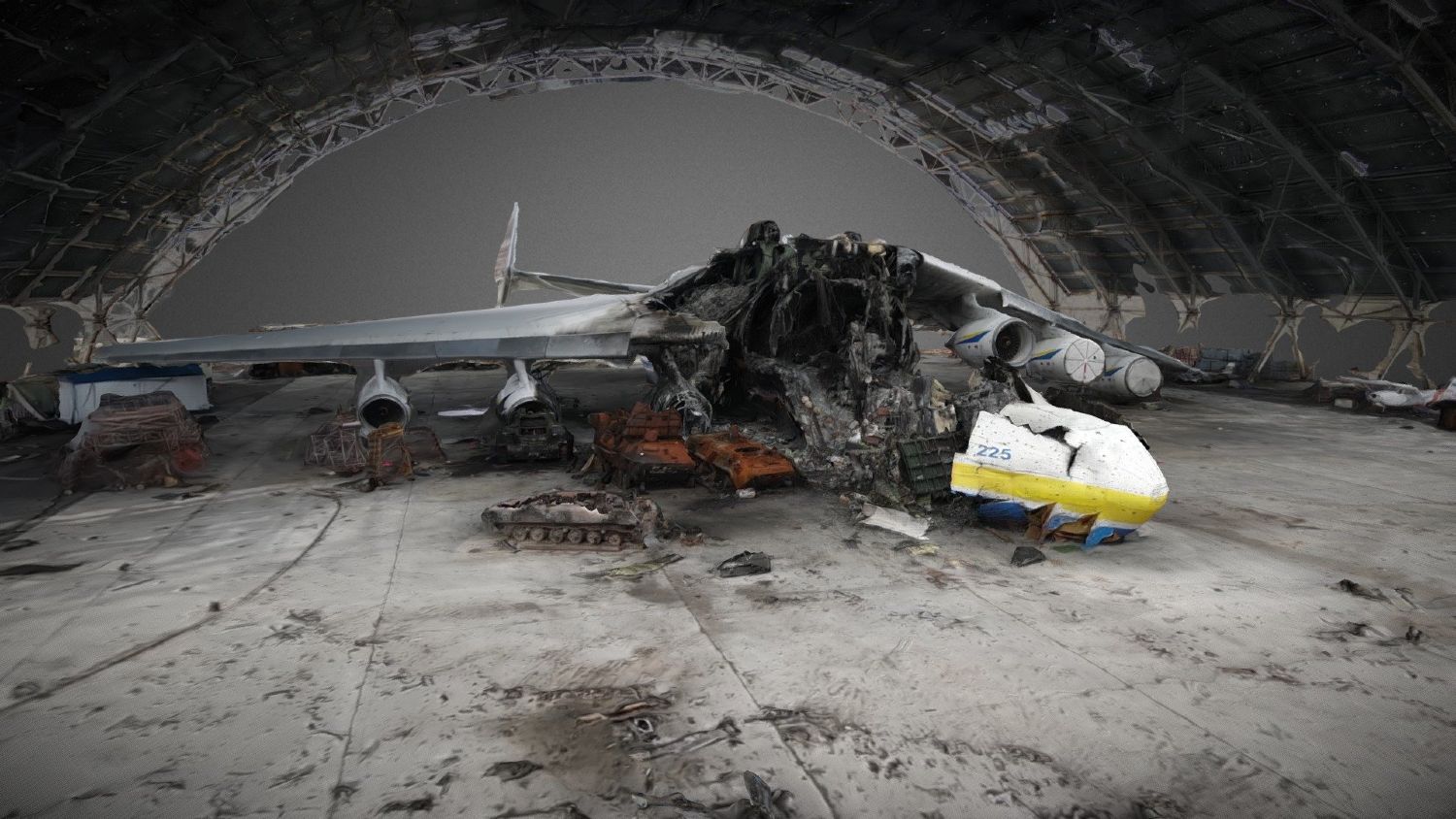 Destroyed An-225 Mriya