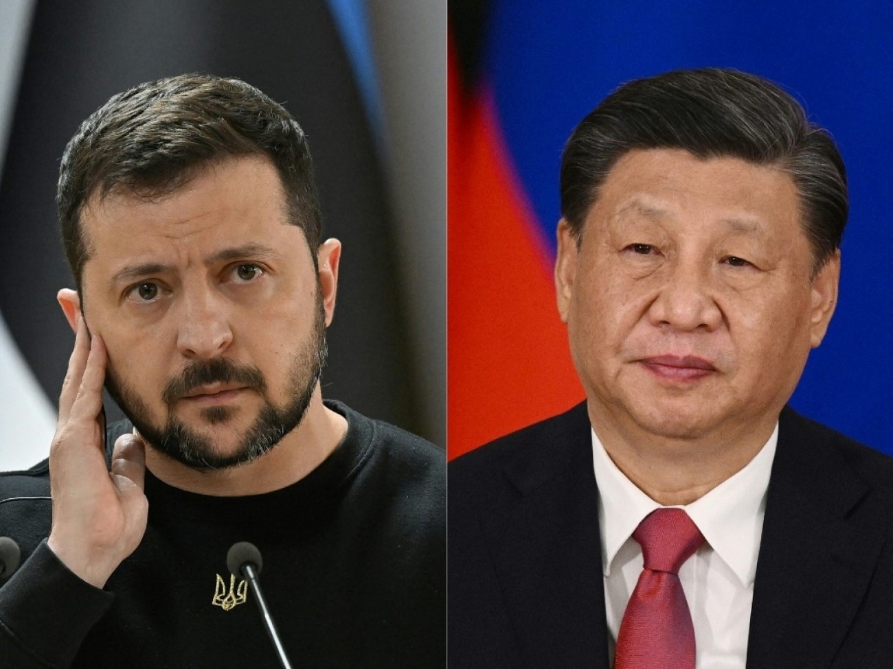 Xi Jinping and Zelensky