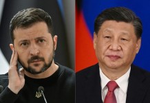 Xi Jinping and Zelensky