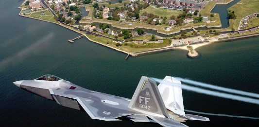 F-22 Raptors at Langley Air Base